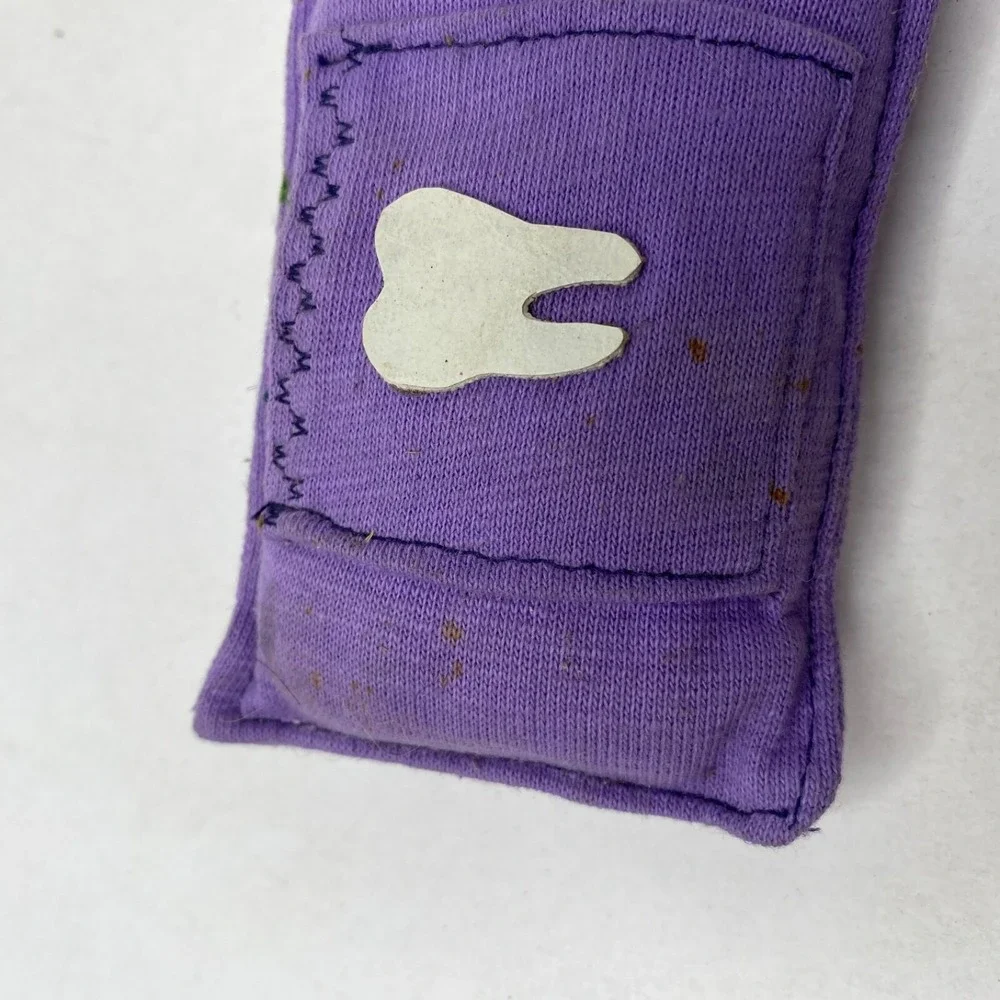 Vintage Tooth Fairy Pillow Pouch for Teeth 4.5 x 3